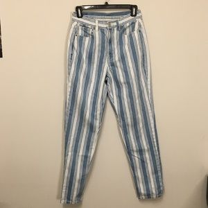 American eagle striped jeans